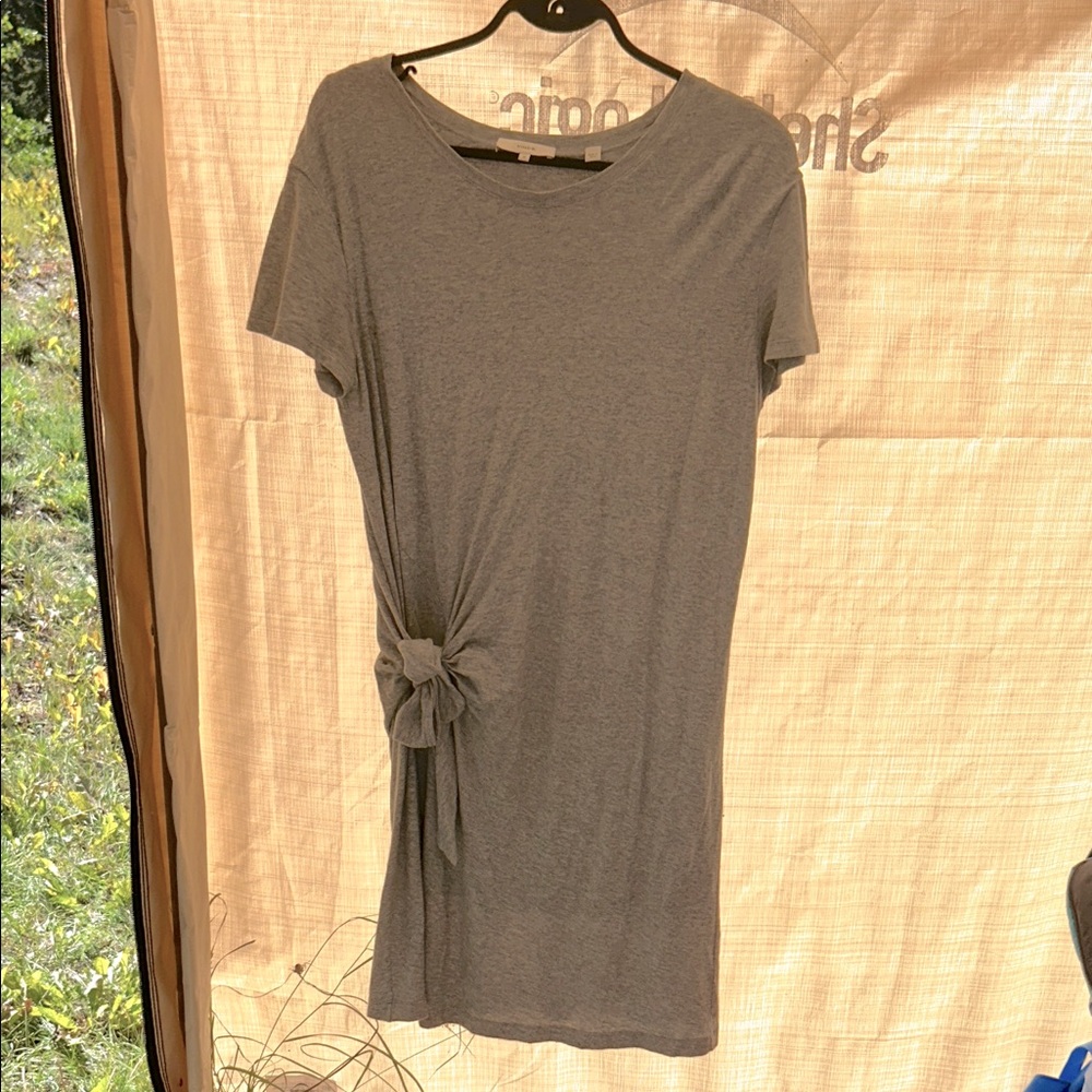 Vince Gray Knotted Dress
